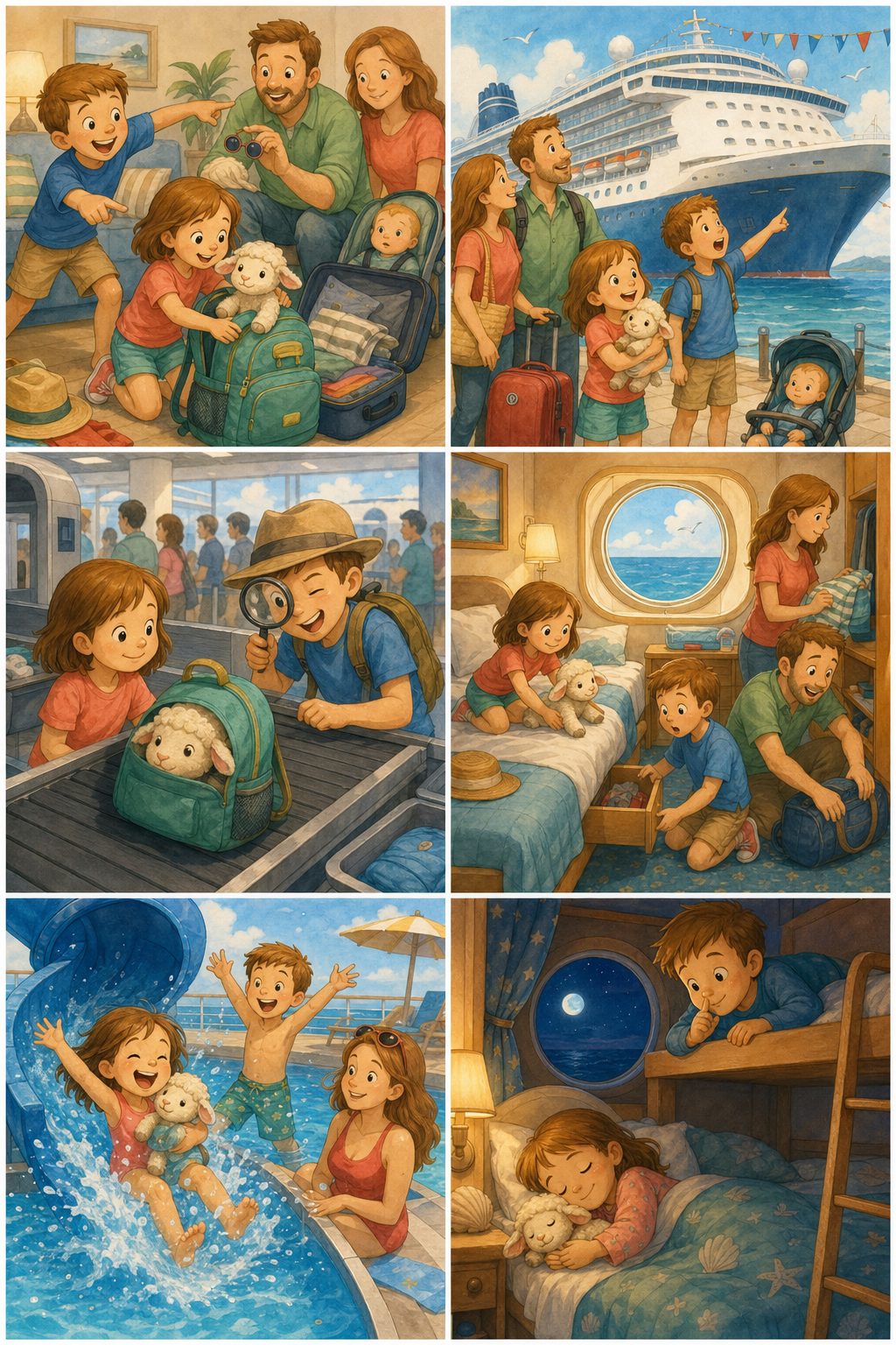 Watercolor concept artwork for a future cruise story.